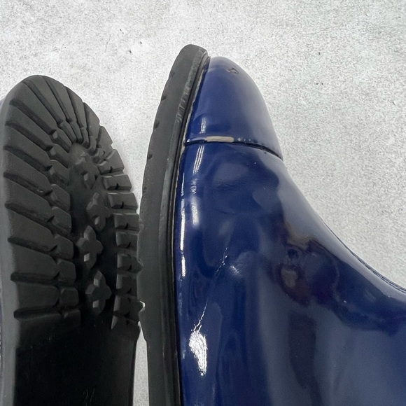 AOI sz 27 Age of Innocence navy blue glossy PU winter boots - Picture 10 of 14